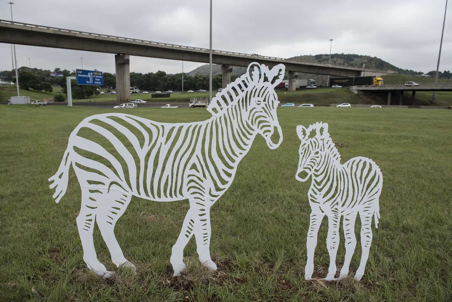 Steel sculptures in Johannesburg