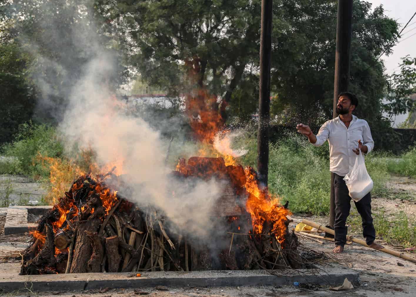 Funeral ceremony for Red Fort blast victim in Delhi