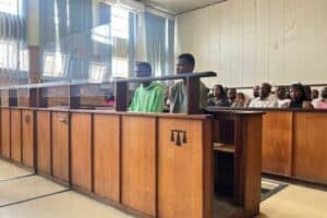 Katlego Mokoena and Lungelo Sithole in the Nelspruit Magistrate's Court.