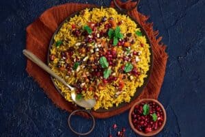 Moroccan spiced rice with nuts recipe
