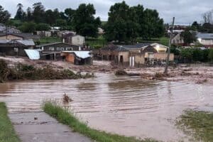 Some of the flooded areas in New Hanover, KwaZulu-Natal.