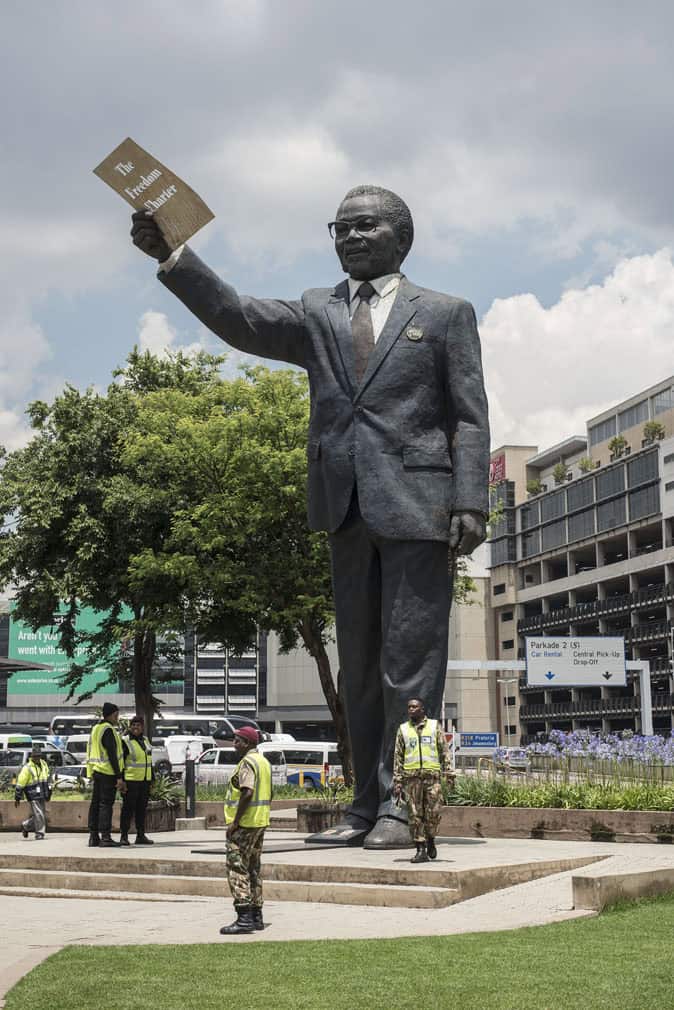 General view of the OR Tambo statue