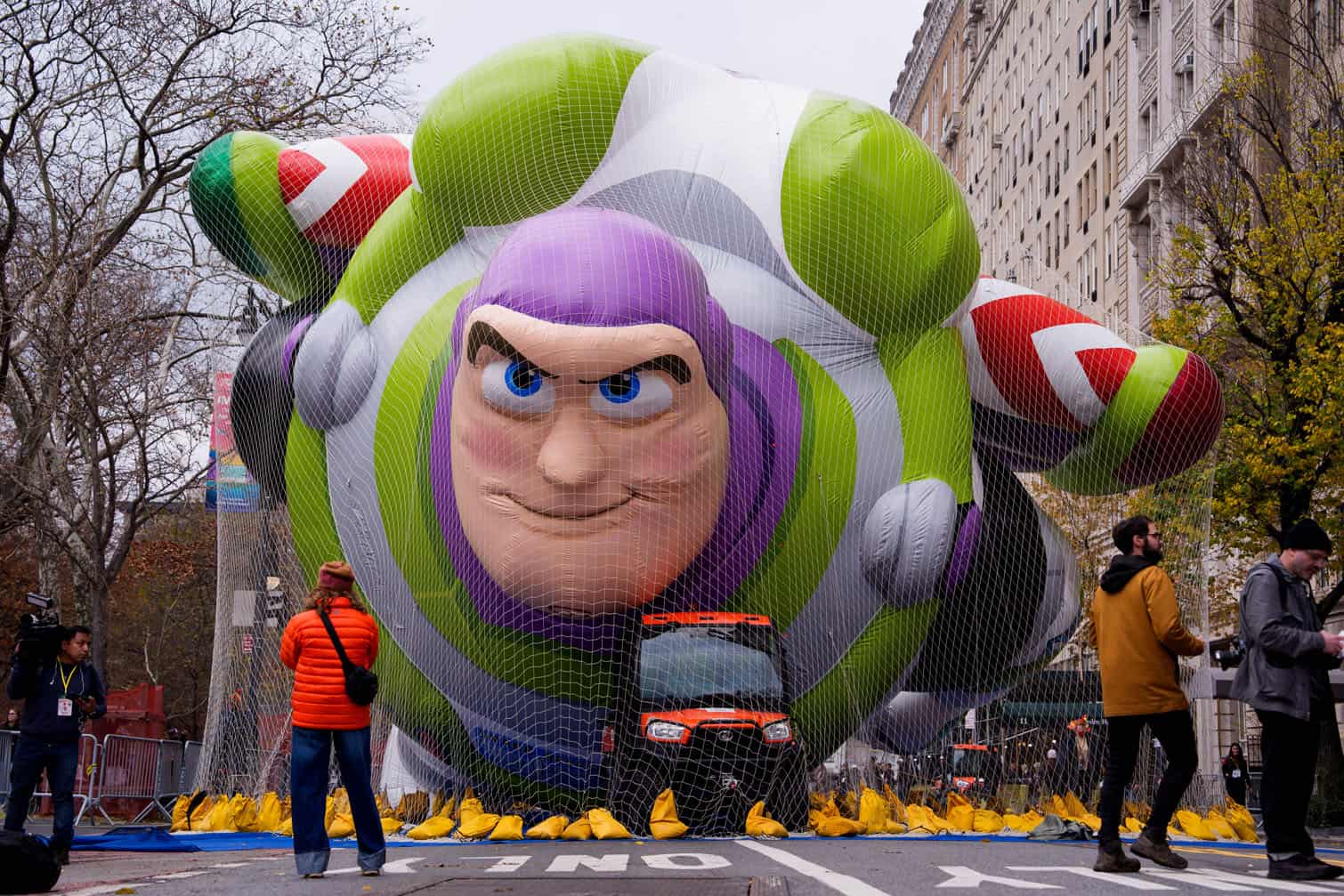 Balloons Prepped And Inflated In New York City For Macy's Thanksgiving Day Parade