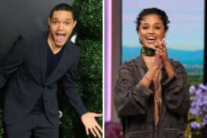 Comedian Trevor Noah and singer Tyla