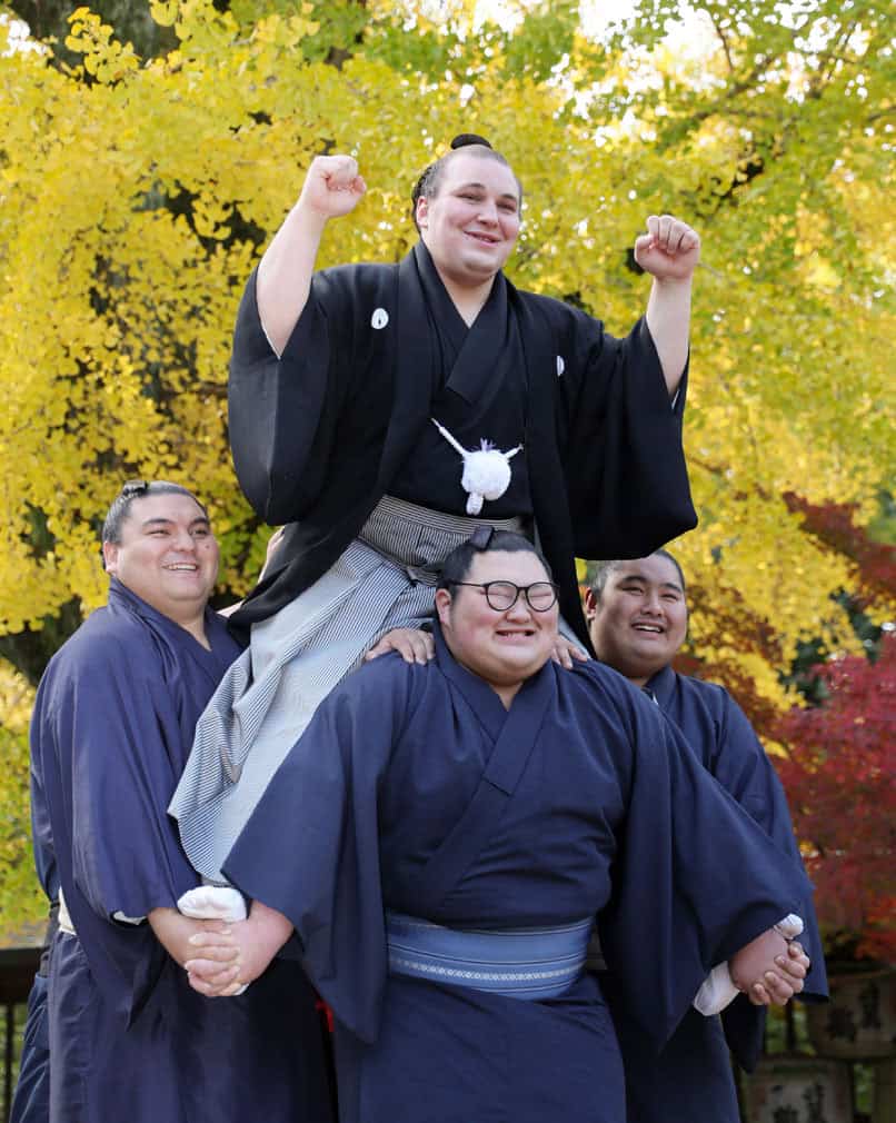 Ukrainian sumo wrestler Aonishiki promoted to the rank of ozeki