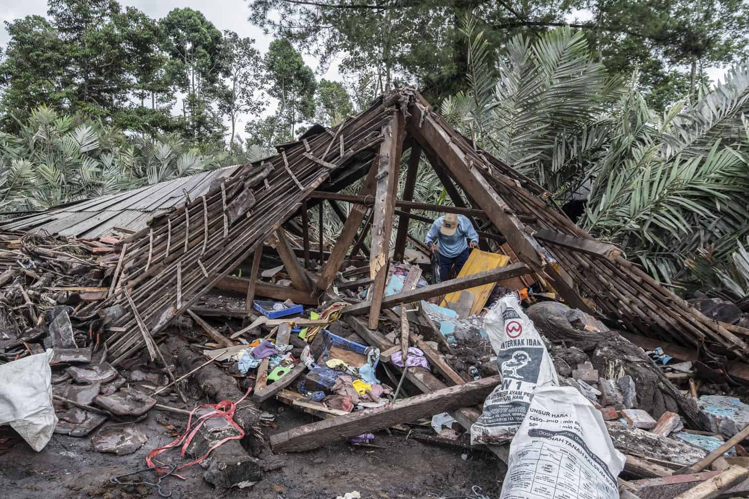 Mount Semeru Volcano eruption aftermath