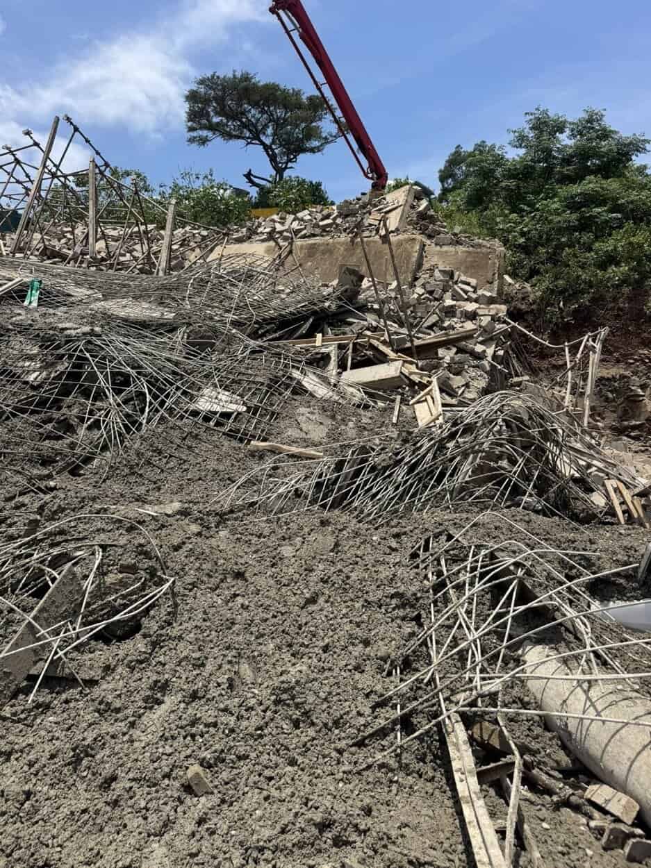 The site of the Redcliffe temple collapse in KZN. Picture: Rusa