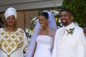 Connie Ferfuson with her late mother and husband, Shona. Picture: connie_ferguson/Instagram