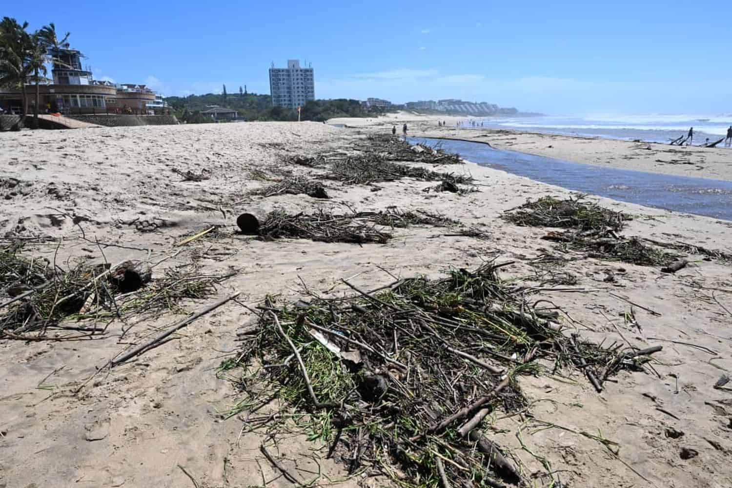 Debris from the floods has washed up on KZN's beaches. Picture: Facebook/KZN Cogta