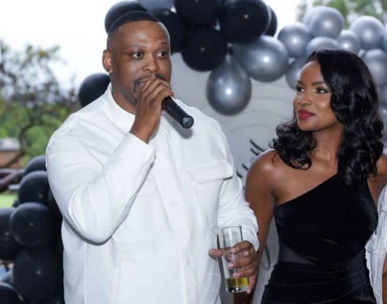 Mandla N and Melissa Nayimuli .Picture social media 