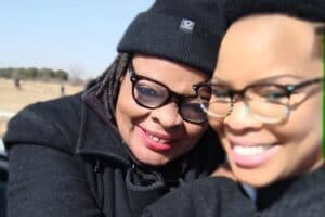 Masechaba with her late mother.