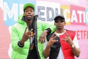 Robot Boii and Mpho Sebeng