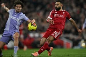 Salah sets up goal on return to Liverpool action