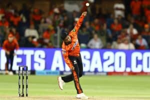 Sunrisers spinner Tharindu Rathnayake