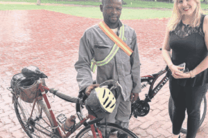 Pipe wheels to pedal power: Kind stranger gifts Mamelodi man with bicycle