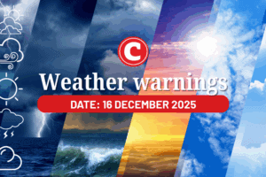 Weather forecast 16 December 2025