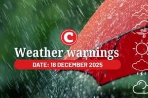Weather 18 December 2025
