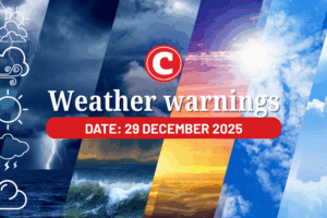 Weather forecast 29 December 2025