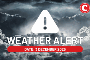 Weather forecast 3 December 2025