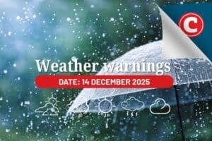 Weather forecast 14 December 2025