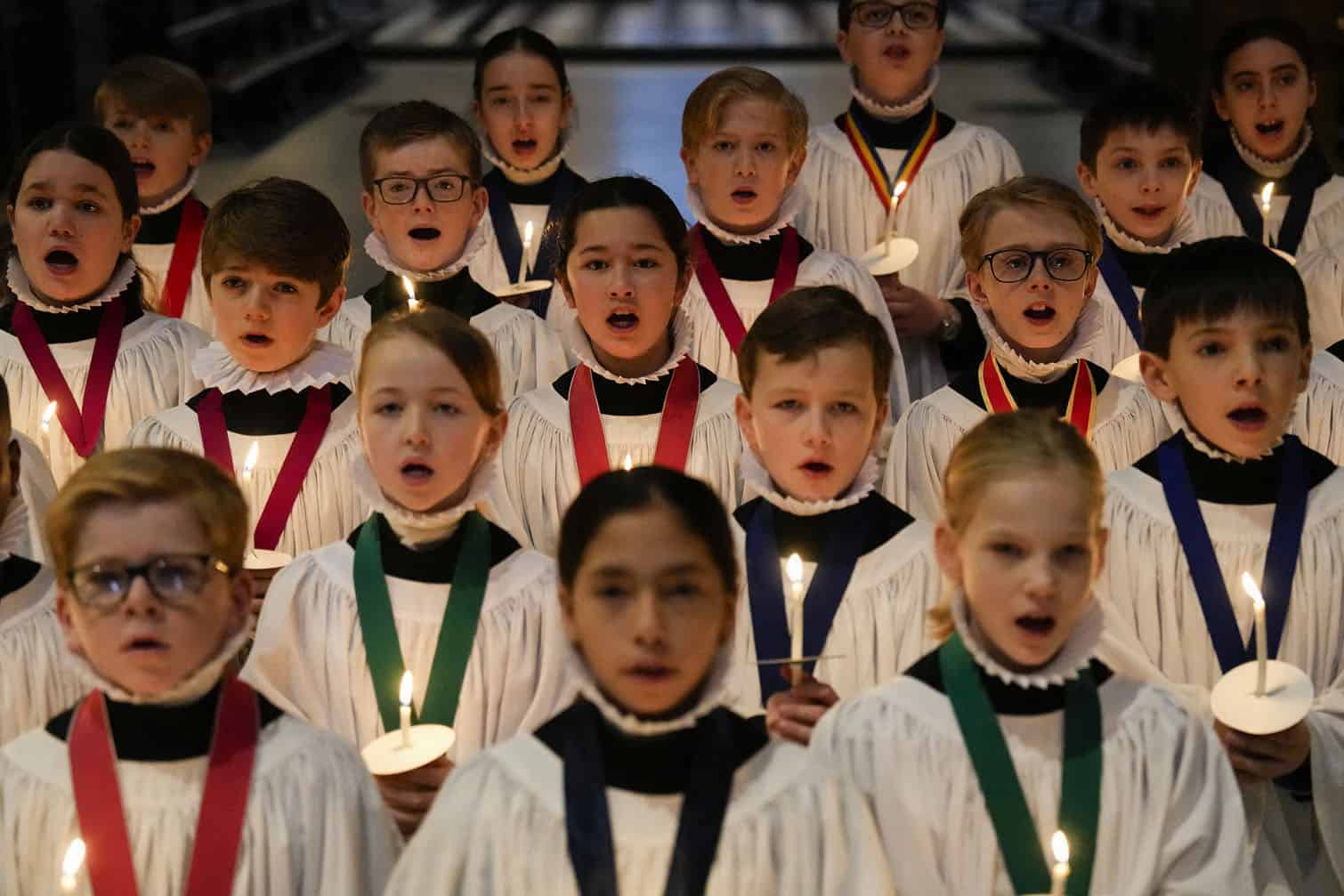 Choristers take part in a rehearsal