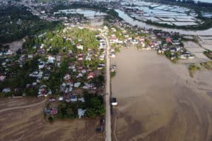 Aftermath of floods and landslides that killed hundreds people in Sumatra