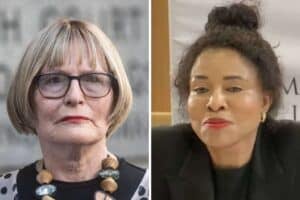 Hellen Zille and Imogen Mashazi