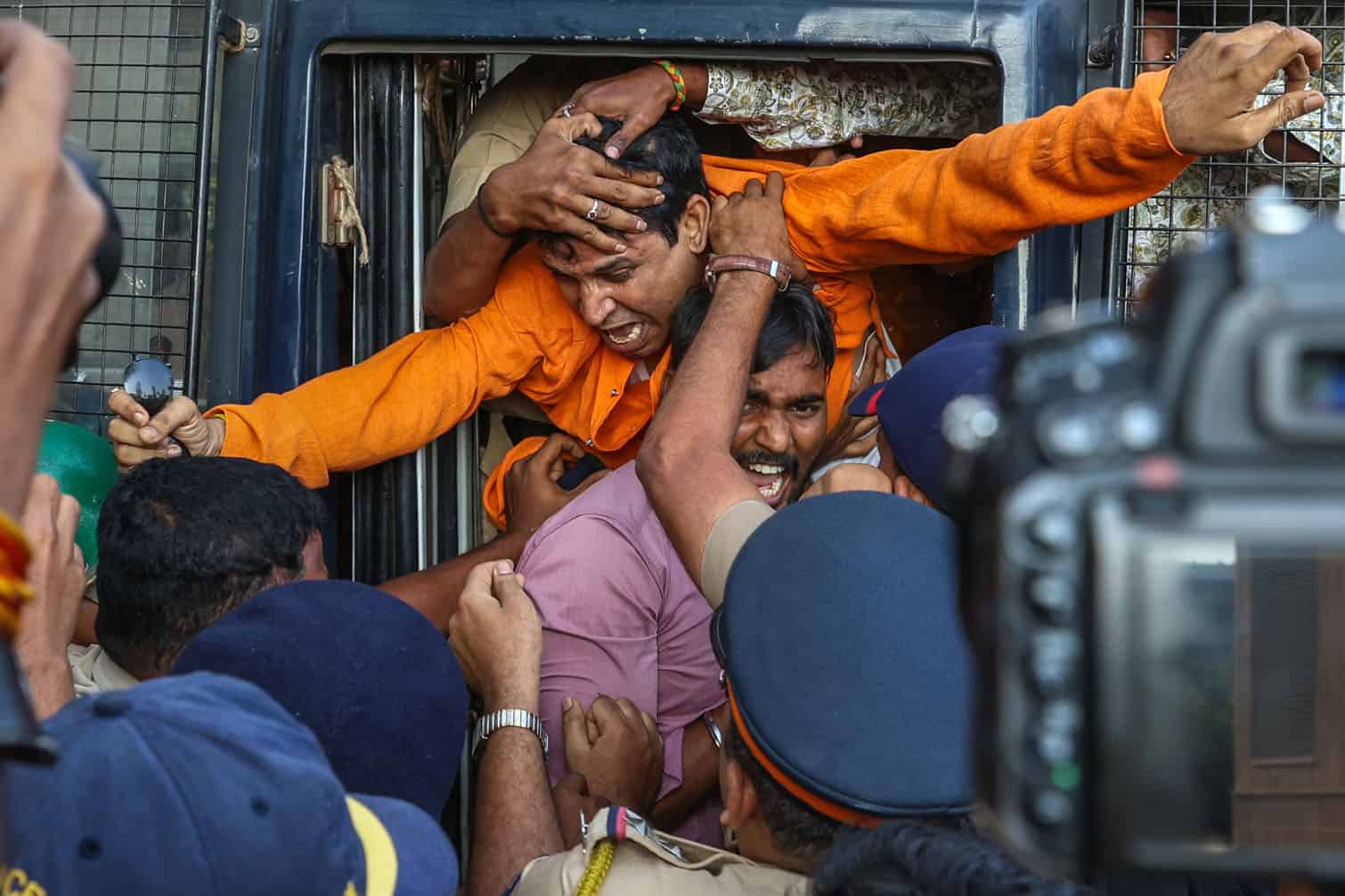 Protest in Mumbai against lynching Hindu worker in Bangladesh