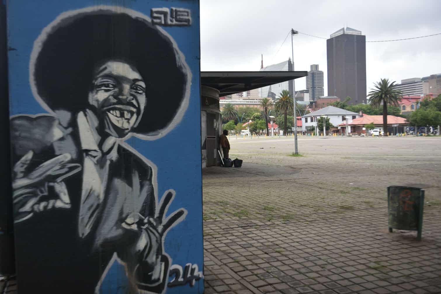 Pitch Black Afro mural