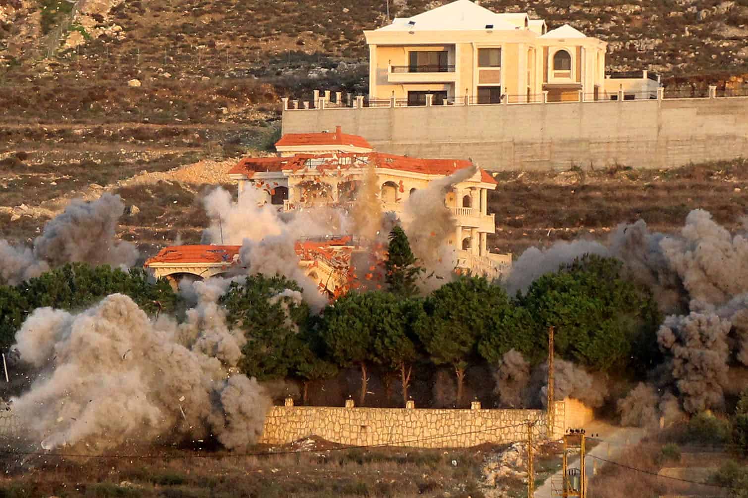 Smoke billows from the site of an Israeli airstrike