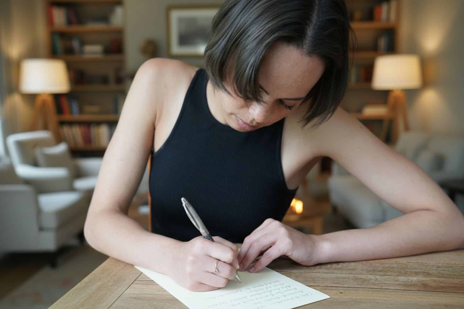 Focus your thoughts with a letter. Picture Hein Kaiser