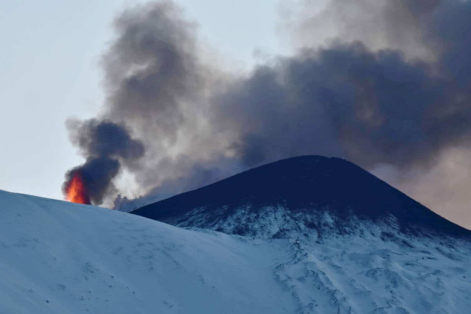 Mount Etna erupts in Sicily