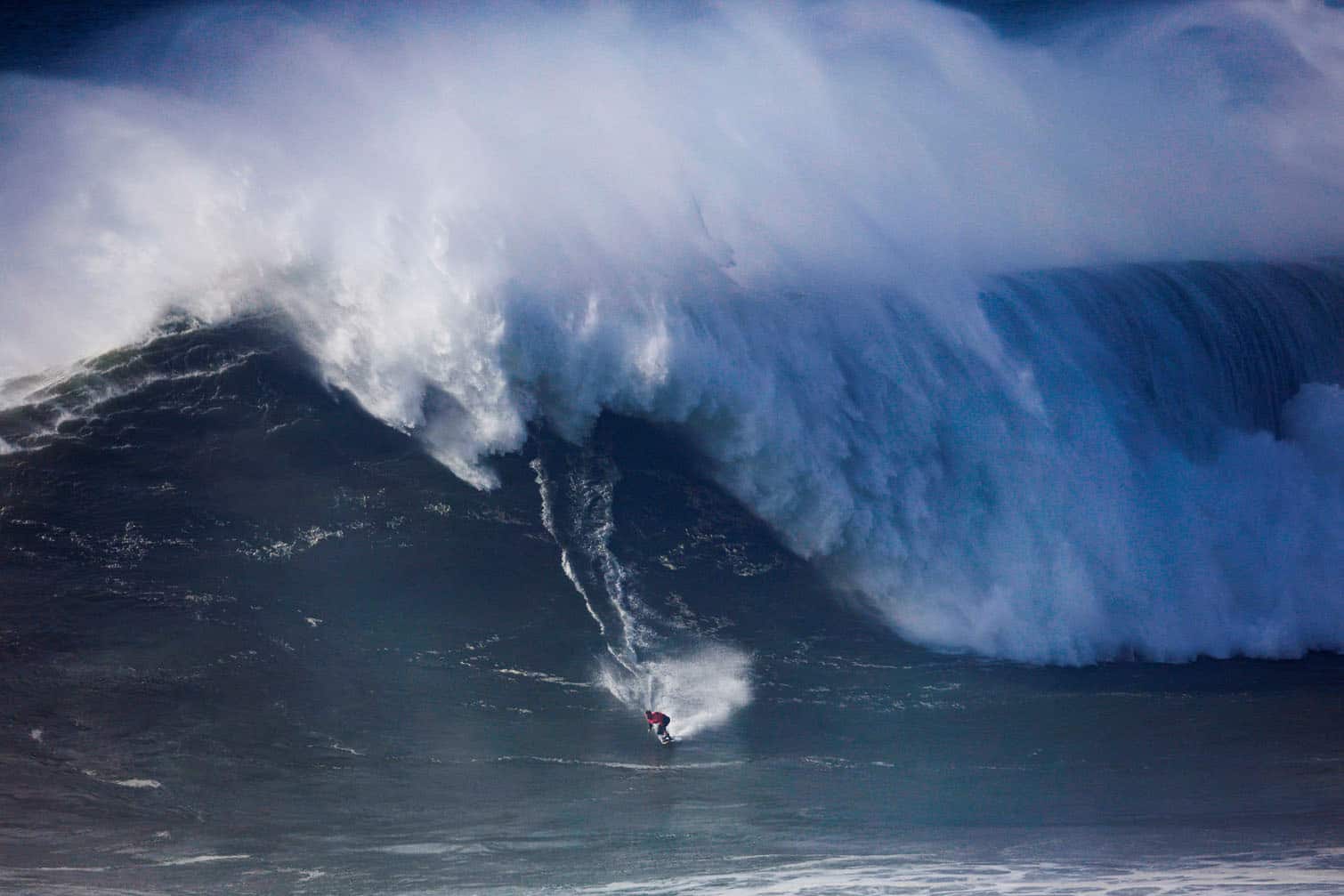 Nic von Rupp of Portugal rides a wave