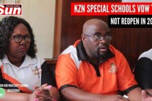 Dr. Khetha Khumalo, deputy chairperson of the South African National Association for Special Education, and Nokuthula Makhanya Sibiya.