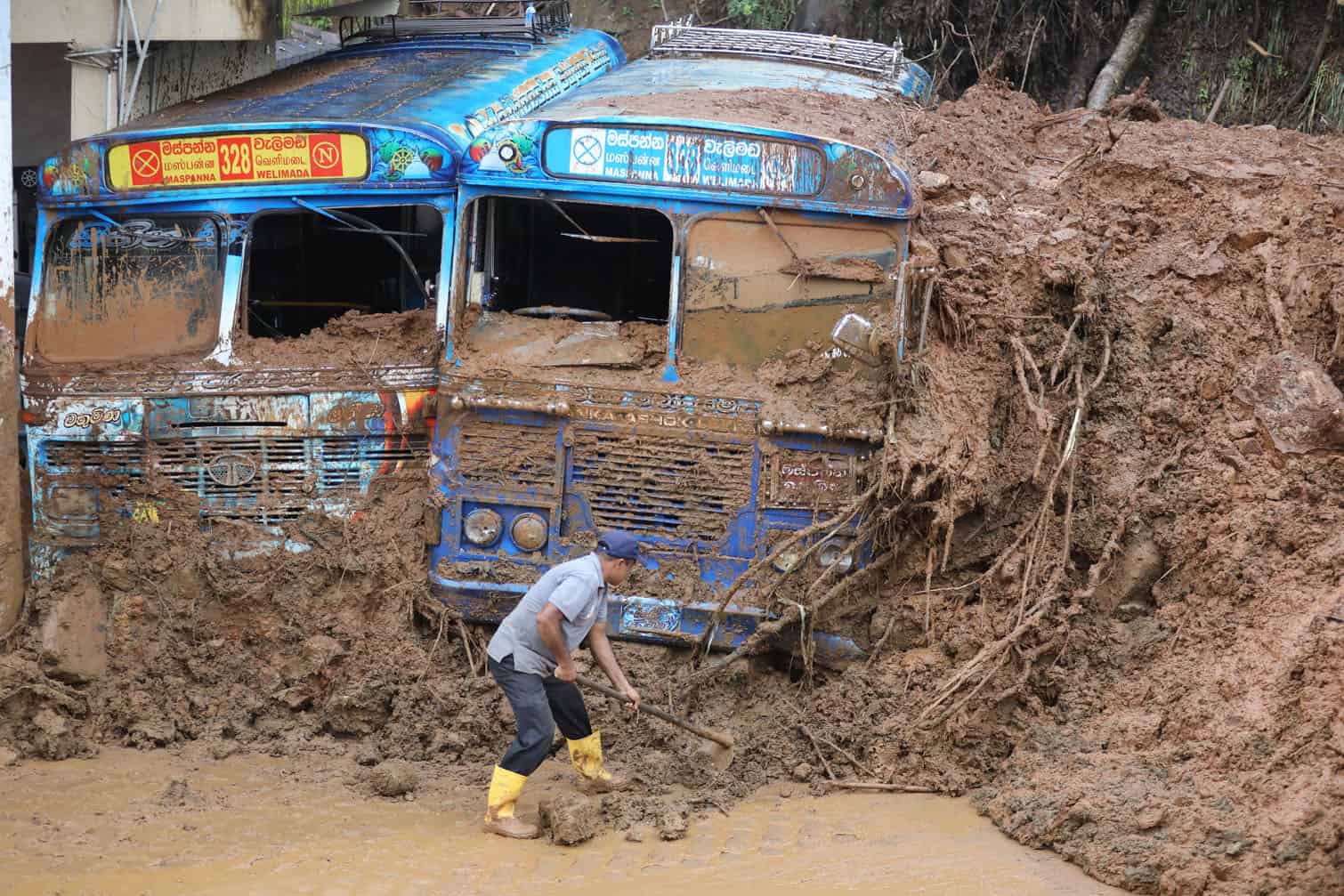 Aftermath of the landslide situation due to Cyclone Ditwah in Sri Lanka