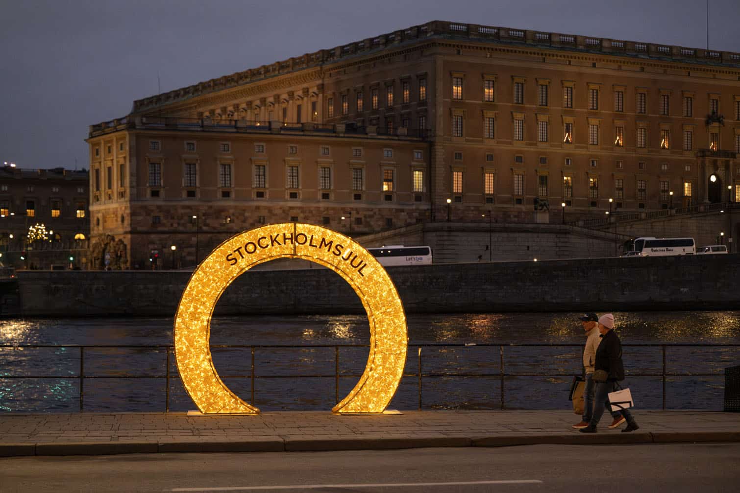 Christmas lights in Stockholm