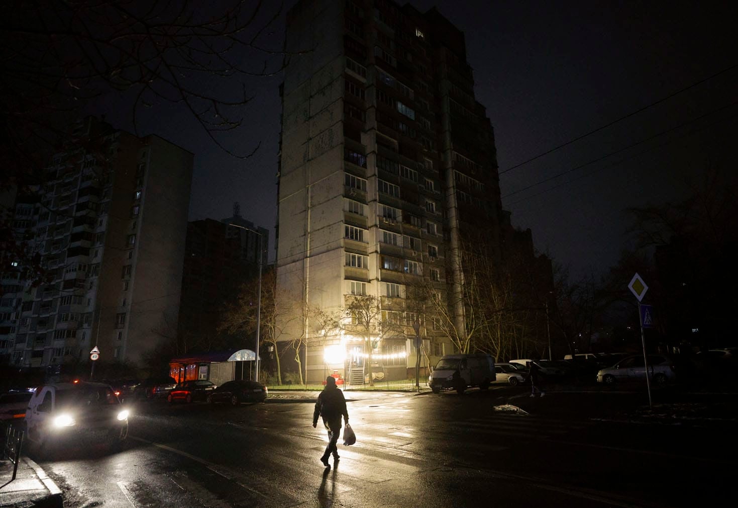 Power outages darken Kyiv following Russian shelling