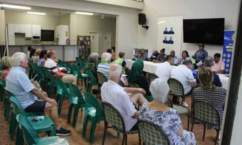 A total of 22 residents attended the imbizo and voiced their concerns about reckless driving.