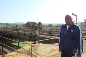 Ward 35 councillor Bradley Singh at the Umhlanga Waste Water Treatment Works earlier this year, ahead of the refurbishment.
