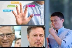 Elon Musk Bill Gates Jack Ma learning habits 5-hour rule