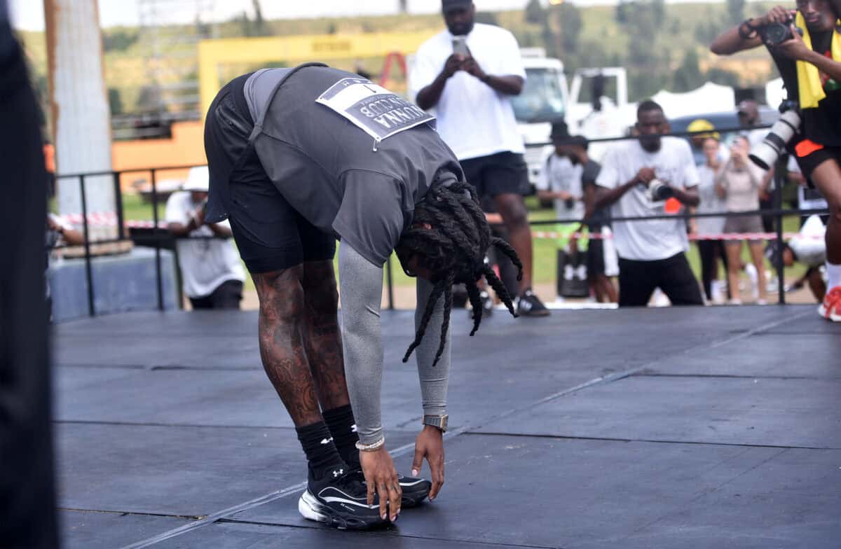 Gunna Rapper Fit American rapper Gunna runs with 500 Mzansi runners at his Wunna run ...