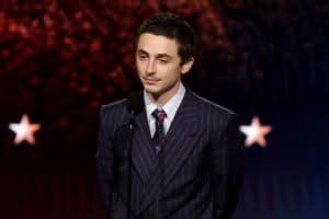 SANTA MONICA, CALIFORNIA - JANUARY 04: Timothée Chalamet, winner of the Best Actor Award for "Marty Supreme", speaks onstage during the 31st Annual Critics Choice Awards at Barker Hangar on January 04, 2026 in Santa Monica, California. Kevin Winter/Getty Images for Critics Choice Association/AFP Picture by KEVIN WINTER / GETTY IMAGES NORTH AMERICA / Getty Images via AFP