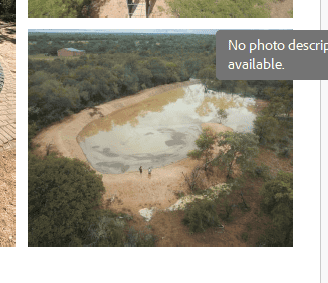 The picture of the dam in the auction brochure.