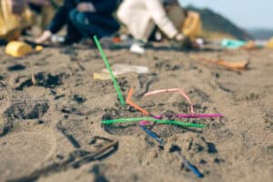 Pollution plastics beaches