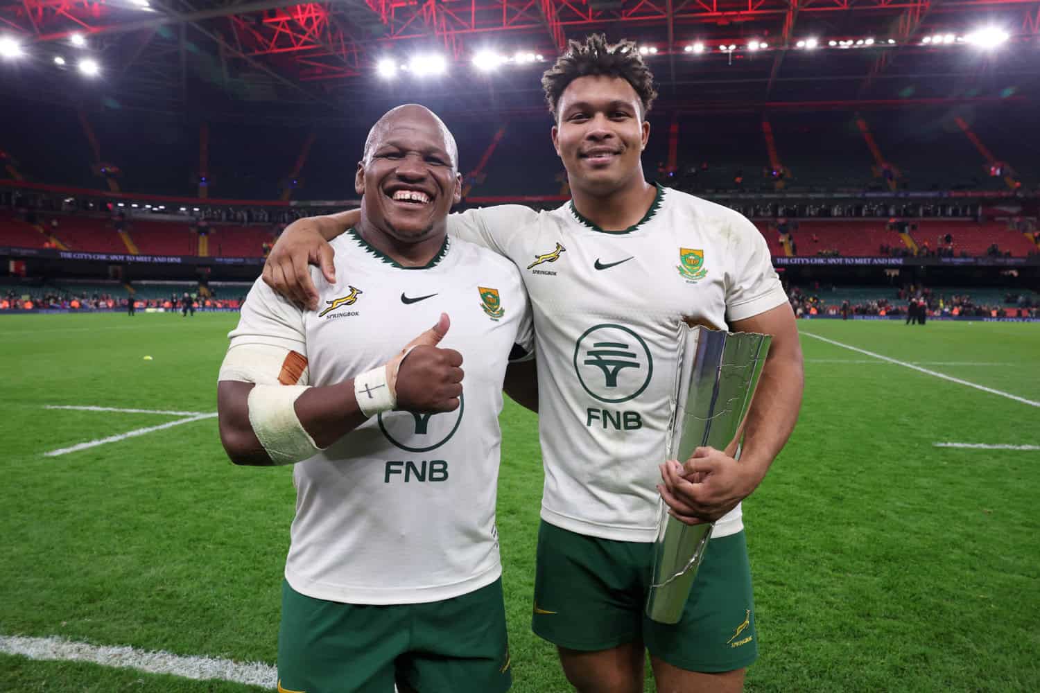 Bongi Mbonambi and Zachary Porthen