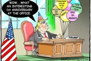 Cartoon Donald Trump South Africa