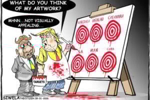Cartoon Ramaphosa Trump Venezuela