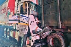 One killed in Ekurhuleni crash involving two heavy-duty trucks