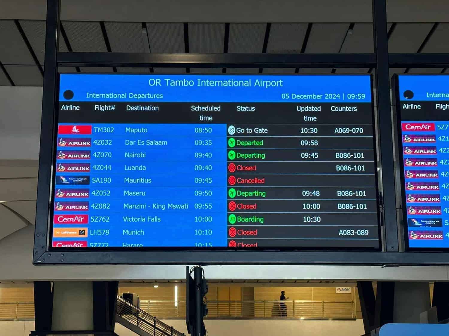Flight delays hit OR Tambo ICYMI 5 January 2026