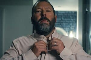 Shirtless to collars in 'Free Bert'.